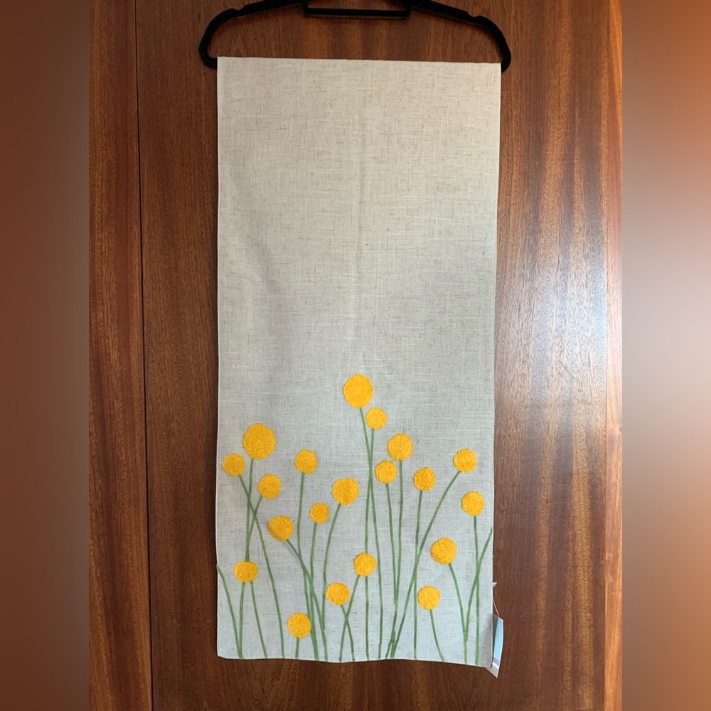 New Floral Linen Table Runner